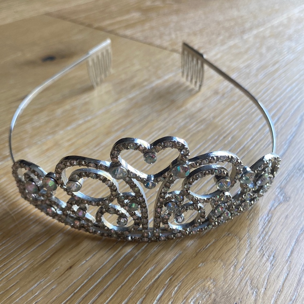 👑 Crystal Princess Tiara with combs 👑